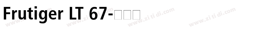 Frutiger LT 67字体转换